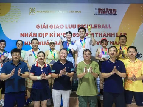 Sôi nổi giải giao lưu Pickleball nhân kỷ niệm 69 năm thành lập NXB Giáo dục Việt Nam