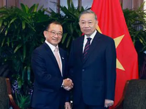 Tổng Bí thư, Chủ tịch nước Tô Lâm hội kiến Chủ tịch Quốc hội Singapore Seah Kian Peng
