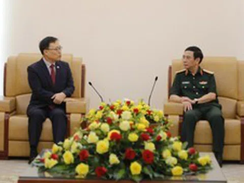 Phó Thủ tướng, Bộ trưởng Bộ Quốc phòng Phan Văn Giang tiếp Đại sứ Hàn Quốc tại Việt Nam