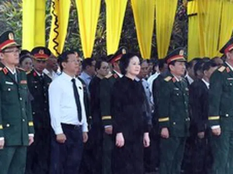 Phó Thủ tướng Phạm Thị Thanh Trà dự Lễ truy điệu, an táng hài cốt liệt sĩ tại Quảng Ngãi