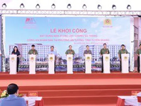 Khởi công Dự án nhà ở cho cán bộ, chiến sĩ công an nhân dân tại tỉnh Tuyên Quang