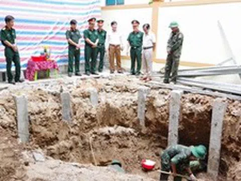 Phát hiện, quy tập 4 hài cốt liệt sĩ tại khu vực Thành cổ Quảng Trị