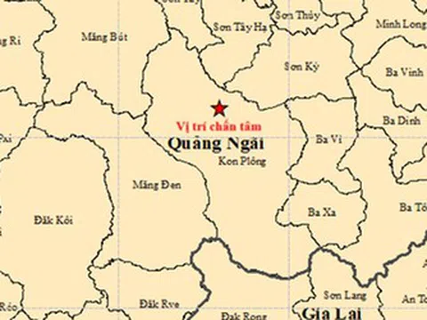 Động đất tiếp tục rung chuyển ở "điểm nóng" Kon Plông, Quảng Ngãi