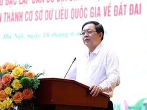 Không lùi mục tiêu hoàn thành cơ sở dữ liệu đất đai, đưa vào khai thác ngay khi hoàn thiện