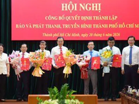 Công bố quyết định thành lập Báo và Phát thanh, Truyền hình TPHCM