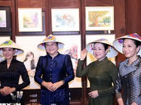 Phu nhân Thủ tướng Lê Minh Hưng cùng Phu nhân Thủ tướng các nước Lào, Campuchia, Thái Lan tham gia hoạt động giao lưu văn hóa