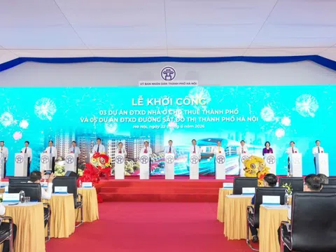 Hà Nội khởi công 5 tuyến đường sắt, 3 dự án nhà ở cho thuê trị giá 1,3 triệu tỷ đồng