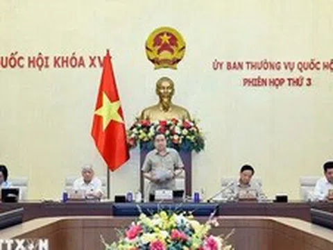 Bế mạc Phiên họp thứ 3 của Ủy ban Thường vụ Quốc hội