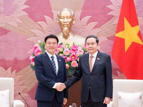 Chủ tịch Quốc hội Trần Thanh Mẫn tiếp đoàn đại biểu Viện nghiên cứu kinh tế, Hàn Quốc