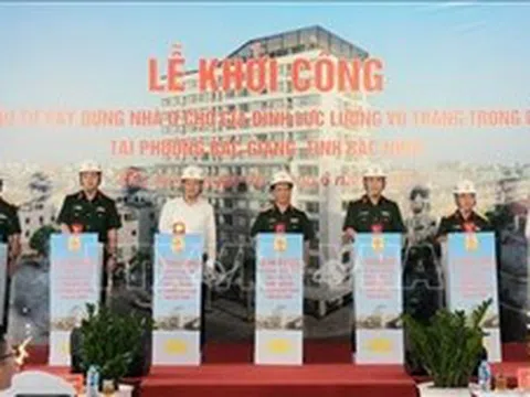 Khởi công dự án nhà ở xã hội cho gia đình lực lượng vũ trang trong quân đội