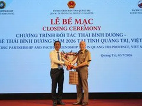 Bế mạc Chương trình Đối tác - Bạn bè Thái Bình Dương năm 2026 tại Quảng Trị