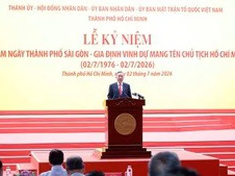 Phát biểu của Tổng Bí thư, Chủ tịch nước Tô Lâm tại Lễ kỷ niệm 50 năm thành phố Sài Gòn - Gia Định vinh dự mang tên Chủ tịch Hồ Chí Minh