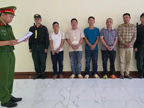 Lén san lấp bằng 800 tấn chất thải, 6 người bị bắt giữ