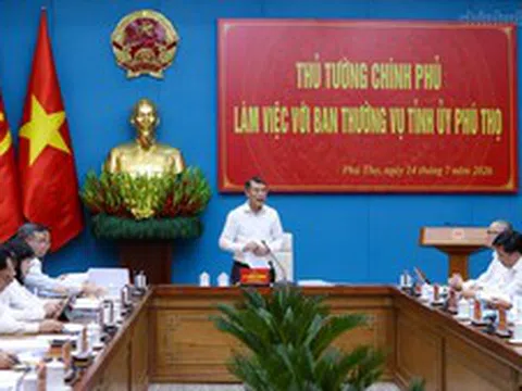 Thủ tướng Lê Minh Hưng: Phú Thọ phấn đấu đạt và vượt mục tiêu tăng trưởng 11%