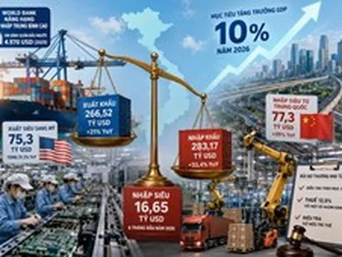 Kinh tế Việt Nam giữa năm 2026 - Bài 1: Tăng trưởng cao, nhập siêu lớn