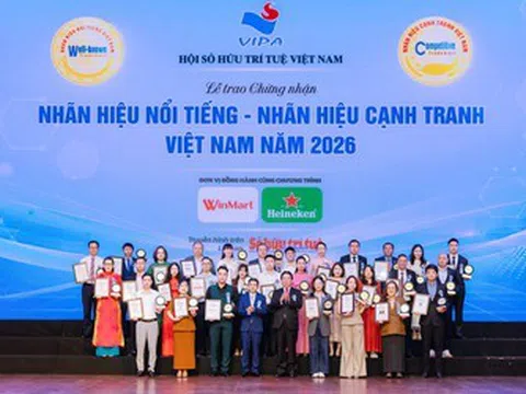 Nhà xuất bản Giáo dục Việt Nam được vinh danh trong "Top 20 Nhãn hiệu nổi tiếng Việt Nam" năm 2026