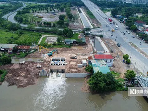 Hà Nội: Loạt trạm bơm chống ngập dọc Đại lộ Thăng Long đi vào vận hành