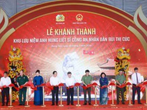 Khánh thành Khu lưu niệm Anh hùng liệt sĩ Công an nhân dân Bùi Thị Cúc