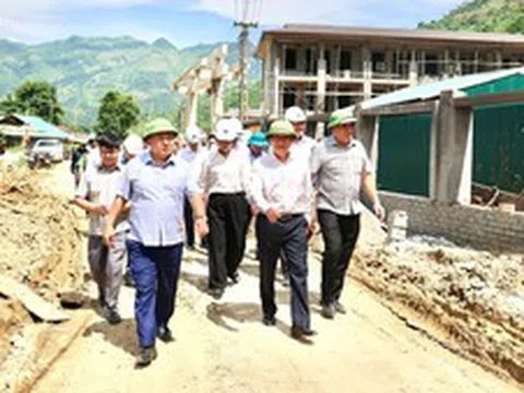 Phó Thủ tướng Lê Tiến Châu kiểm tra tiến độ xây trường phổ thông nội trú liên cấp tại Tuyên Quang