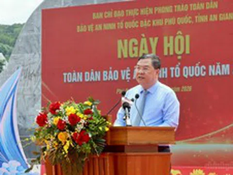 Phó Thủ tướng Thường trực Phạm Gia Túc dự Ngày hội toàn dân bảo vệ an ninh Tổ quốc tại Đặc khu Phú Quốc