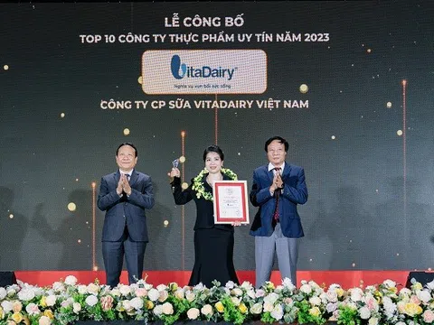 Năm thứ 4 liên tiếp VitaDairy vào top đầu những ông lớn ngành Sữa