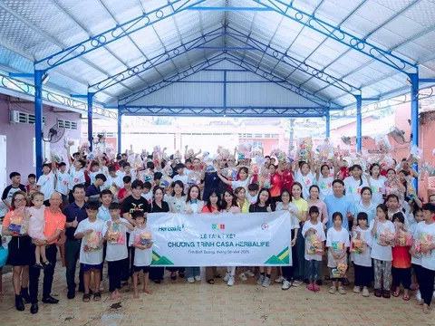 Herbalife Việt Nam tiếp tục triển khai chương trình Casa Herbalife giai đoạn 2025-2026 hỗ trợ bữa ăn dinh dưỡng hằng ngày cho hơn 3.000 người có hoàn cảnh khó khăn