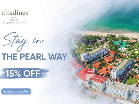 Tận hưởng kỳ nghỉ tuyệt vời tại Citadines Pearl Hoi An với ưu đãi 15%