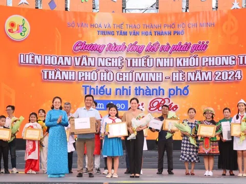 Trung tâm văn hóa TP. Hồ Chí Minh tổng kết và trao giải Liên hoan văn nghệ thiếu nhi hè 2024