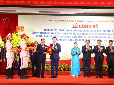 Lễ công bố Nghị quyết về sáp nhập tỉnh Đồng Nai và Bình Phước tổ chức tại Aqua City – Đại đô thị đáng sống bậc nhất tại khu vực