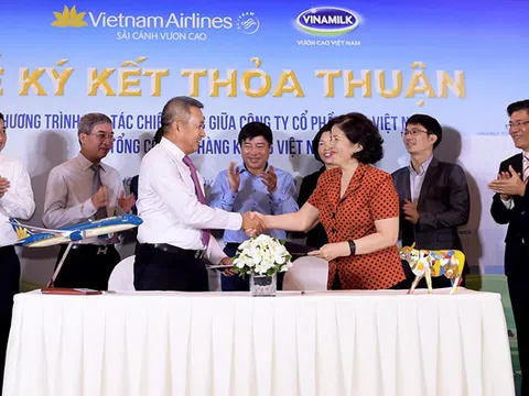 Vinamilk cung cấp sữa trên chuyến bay của Vietnam Airlines