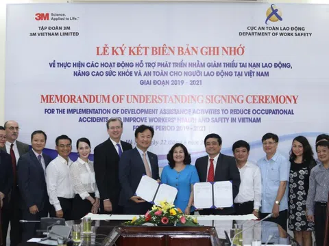 3M phối hợp cùng Bộ Lao động – Thương binh và Xã hội giúp nâng cao an toàn lao động